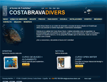 Tablet Screenshot of costa-brava-divers.com